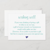 Cartes de mariage Turquoise clair (Devant / Derrière)