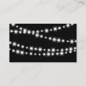 Cartes de Mariage Twinkle Lights (noir) (Dos)