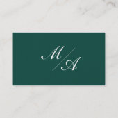 Cartes de mariage vert émeraude (Dos)