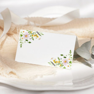 Cartes de mariage vierges fleurs sauvages