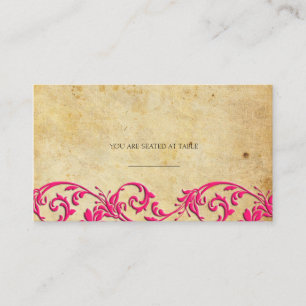 Cartes de Mariage vintage Damask Swirl