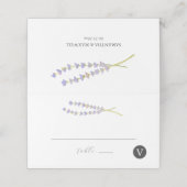 Cartes de mariage Watercolor Lavender (Extérieur déplié)