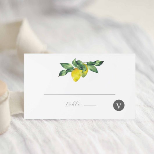 Cartes de mariage Watercolor Lemons