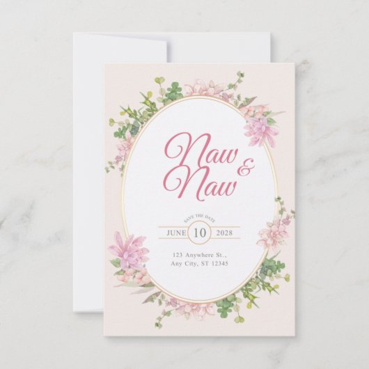 cartes de mariage zazzle (Devant)