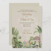 Cartes de Mariages indiennes faire-part de mariage (Devant / Derrière)