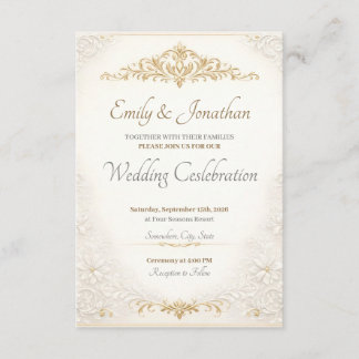 Cartes de mariages personnalisées et modifiables