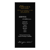 Cartes de marketing du salon Zebra Gold Blonde Tan (Dos)