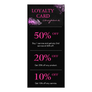 Cartes de marketing Salon Rose Floral