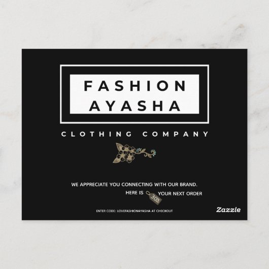 Cartes de marque Merci (Dos)