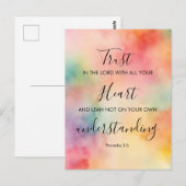 Cartes de mémorisation de versets bibliques Prover (Devant / Derrière)