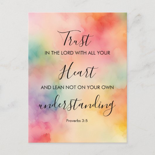 Cartes de mémorisation de versets bibliques Prover (Devant)