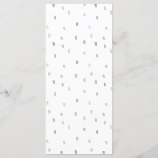 Cartes de menu Arche de Noah (Dos)