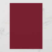 Cartes de menu de mariage à monogramme élégant bor (Dos)