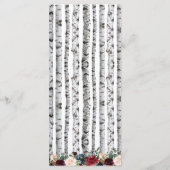 Cartes de menu de mariage bleu marine et burgundy  (Dos)