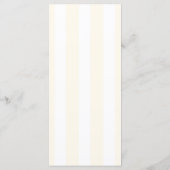 Cartes de menu de mariage de printemps avec rayure (Dos)