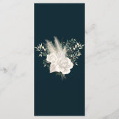 Cartes de menu de mariage élégantes calligraphiées (Dos)