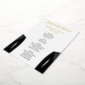Cartes de menu de mariage gay en papier d'aluminiu (Rotation)