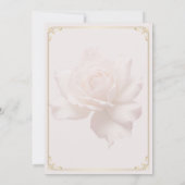 Cartes de menu de mariage rose tendre (Dos)