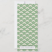 Cartes de menu de réception de mariage Lovebirds (Dos)