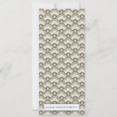 Cartes de menu de réception de mariage Lovebirds (Dos)