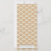 Cartes de menu de réception de mariage Lovebirds (Dos)