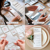 Cartes de menu de table avec nom de mariage en or 