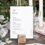 Cartes de menu de table de Mariage 5x7" double fac<br><div class="desc">Élégant menu de table de 5x7" Mariage Cartes Menu plat Élégante calligraphie Manger et boire Menus Mariage | Calligraphie simple Menus Mariage rustique Menus Mariage,  Menu Mariage rustique,  Menu Floral Wedidting,  Menu Table Mariage</div>