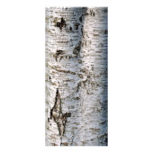 Cartes de menu du Mariage Rustic Silver Birch Tree (Dos)