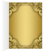 Cartes de menu élégantes en or (Intérieur (Droit))