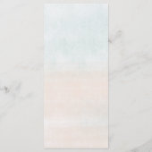 Cartes de menu et de placement de mariage côtier l (Dos)