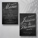 Cartes de menu Fancy Chalkboard Mariage Collection<br><div class="desc">Les Cartes De Menu Fancy Chalkboard Mariage Collection. Veuillez cliquer sur le bouton "Customiser" pour modifier la disposition du libellé.</div>