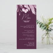 Cartes de menu Mariage Big Leaf en Bourgogne (Debout devant)