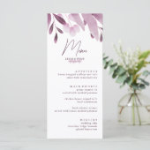 Cartes de menu Mariage Big Leaf en Bourgogne (Debout devant)