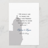 Cartes de menu mariage Castillo de San Cristobal (Dos)