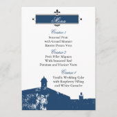 Cartes de menu mariage Castillo de San Cristobal (Devant)