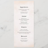 Cartes de menu Mariage couleur Aquarelle (Dos)
