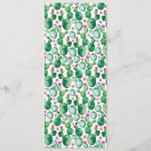 Cartes de menu Mariage d'aquarelle du désert (Dos)