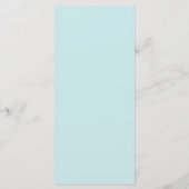 Cartes de menu Mariage de Monogrammes Bleus (Dos)