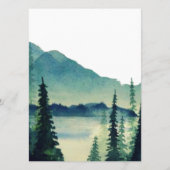 Cartes de menu Mariage du camping (Dos)