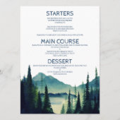 Cartes de menu Mariage du camping (Devant)