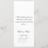 Cartes de menu mariage Las vegas (Dos)