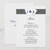 Cartes de menu mariage Las vegas (Devant / Derrière)