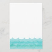 Cartes de menu Mariage marin (Dos)
