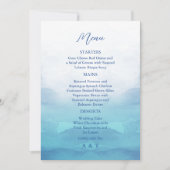 Cartes de menu Mariage mer (Devant)