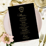 Cartes De Menu Mariage Monogramme Noir Et Or<br><div class="desc">Une carte de menu mariage calligraphie simple et chic. Je propose un service de personnalisation gratuit,  si vous avez des questions ou des demandes spéciales,  s'il vous plaît n'hésitez pas à me contacter.</div>