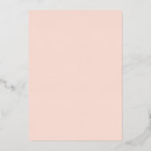 Cartes de menu Mariage Pressé Classic Real Foil (Verso)