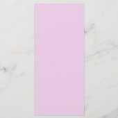 Cartes de menu Mariage Radiant Orchidée (Dos)