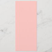 Cartes de menu Mariage Rose vintage (Dos)