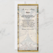 Cartes de menu Monde antique blanc #2 (Dos)