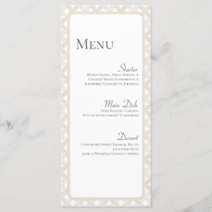Cartes de menu personnalisées Boho Mariage